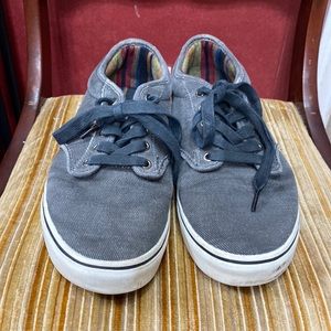 Vans Men's Off The Wall Black Denim Sneakers Size 12